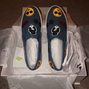 Alice and Olivia Pia Emoji Slip On Sneakers NIB